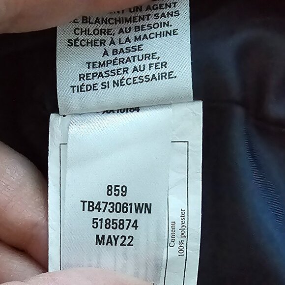 Navy Treasure & Bond Quilted Collarless Jacket 3X - Picture 12 of 13